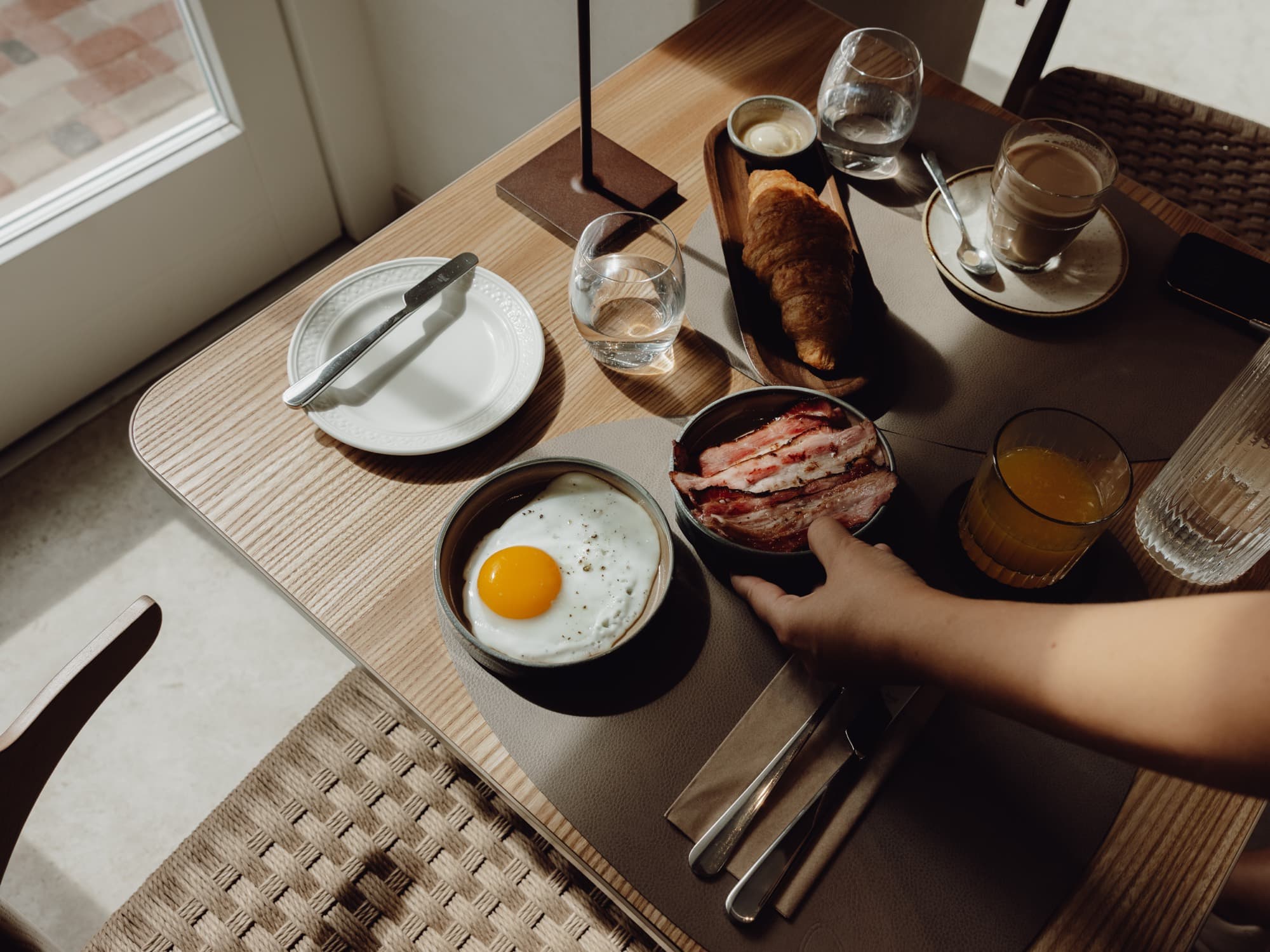 Breakfast at Konrāda Kafē